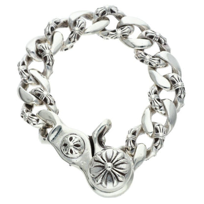 Chrome Hearts FNCY CHN LNK Fancy Silver Bracelet Size 13LINK