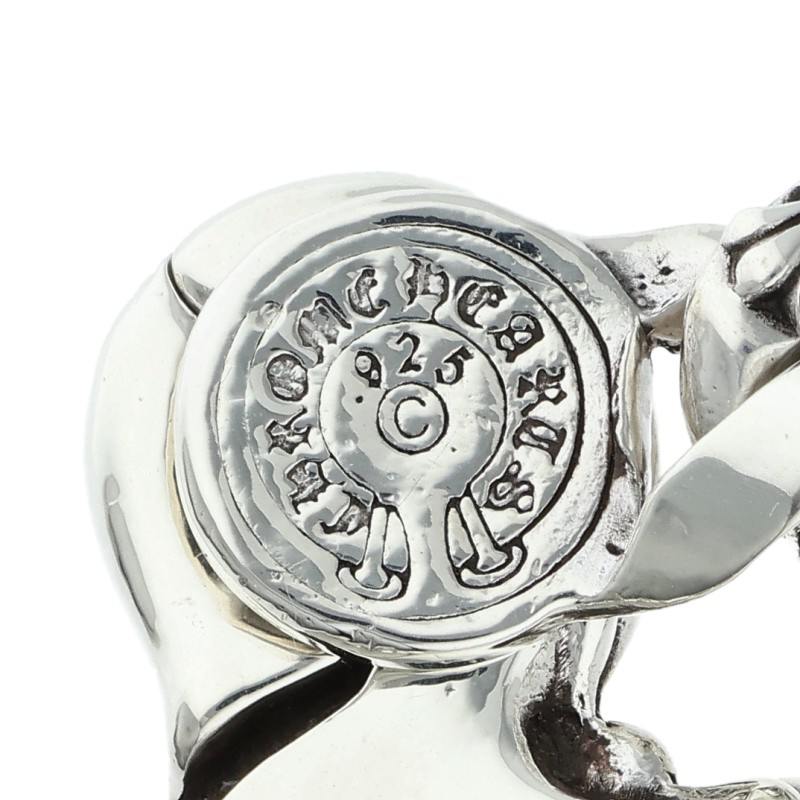 Chrome Hearts FNCY CHN LNK Fancy Silver Bracelet Size 13LINK