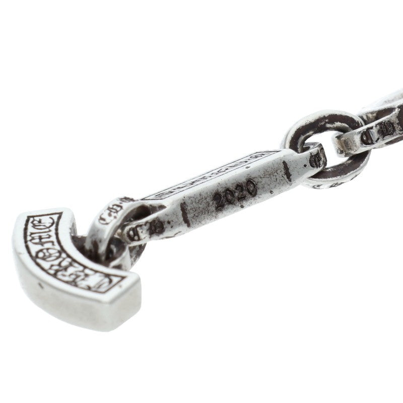 Chrome Hearts PAPER E CHAIN Silver Bracelet Size 8 Inch