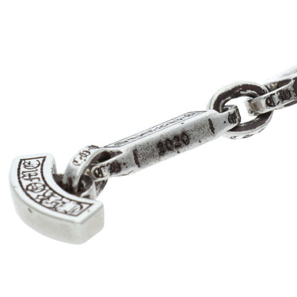 Chrome Hearts PAPER E CHAIN Silver Bracelet Size 8 Inch