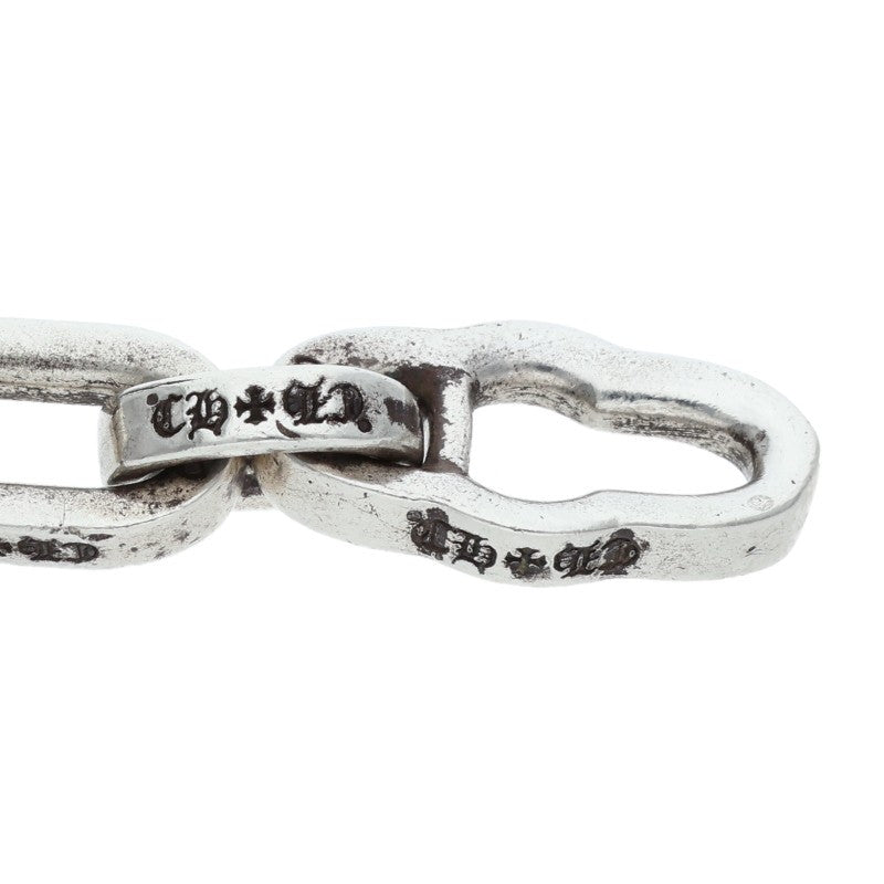 Chrome Hearts PAPER E CHAIN Silver Bracelet Size 8 Inch