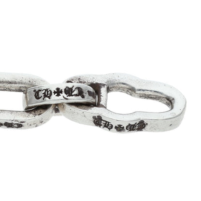Chrome Hearts PAPER E CHAIN Silver Bracelet Size 8 Inch