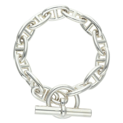 HERMES Chaine d'Ancre GM Silver Bracelet Size 13LINK