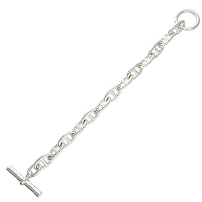 HERMES Chaine d'Ancre GM Silver Bracelet Size 13LINK