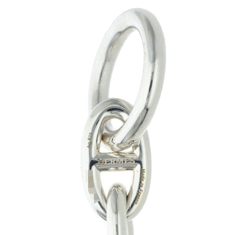 HERMES Chaine d'Ancre GM Silver Bracelet Size 13LINK