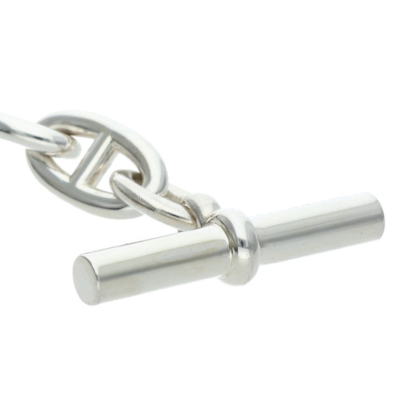 HERMES Chaine d'Ancre GM Silver Bracelet Size 13LINK