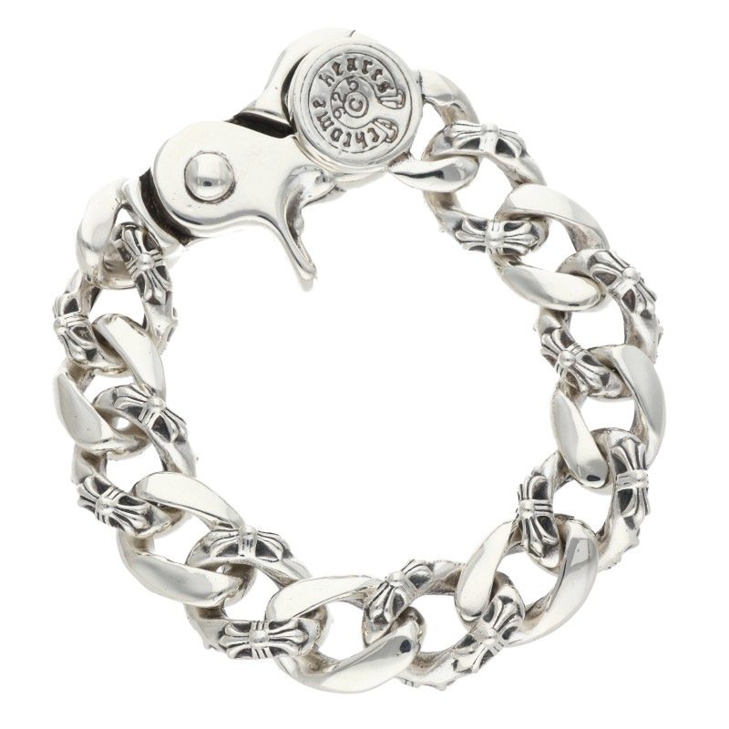 Chrome Hearts FNCY CHN LNK Fancy Link Bracelet Size 13LINK