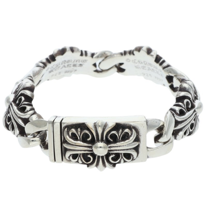 Chrome Hearts KEEPER LINK Silver Bracelet Size 4LINK