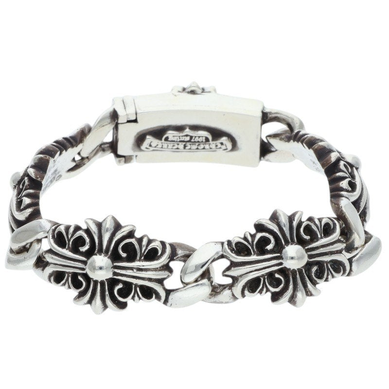 Chrome Hearts KEEPER LINK Silver Bracelet Size 4LINK