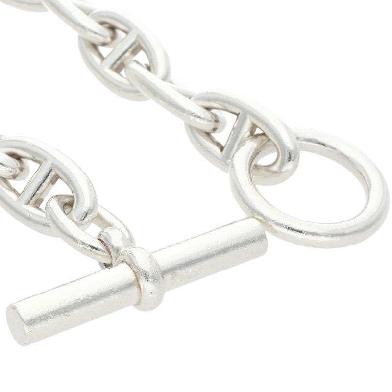 HERMES Chaine d'Ancre GM Silver Bracelet Size 12LINK