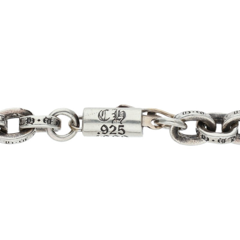 Chrome Hearts Paper Chain Bracelet Silver Size 7 Inch