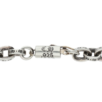 Chrome Hearts Paper Chain Bracelet Silver Size 7 Inch