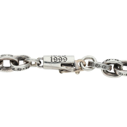 Chrome Hearts Paper Chain Bracelet Silver Size 7 Inch