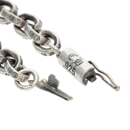Chrome Hearts Paper Chain Bracelet Silver Size 7 Inch