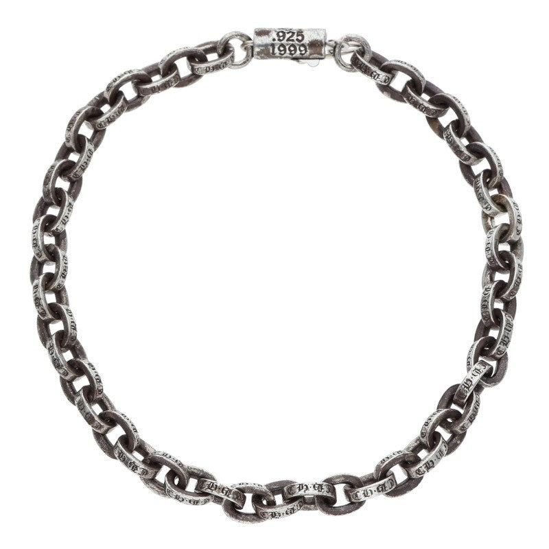 Chrome Hearts Paper Chain Silver Bracelet Size 7 Inch