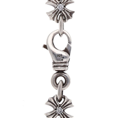 Chrome Hearts CH X Link Pave Silver Bracelet Size 14LINK