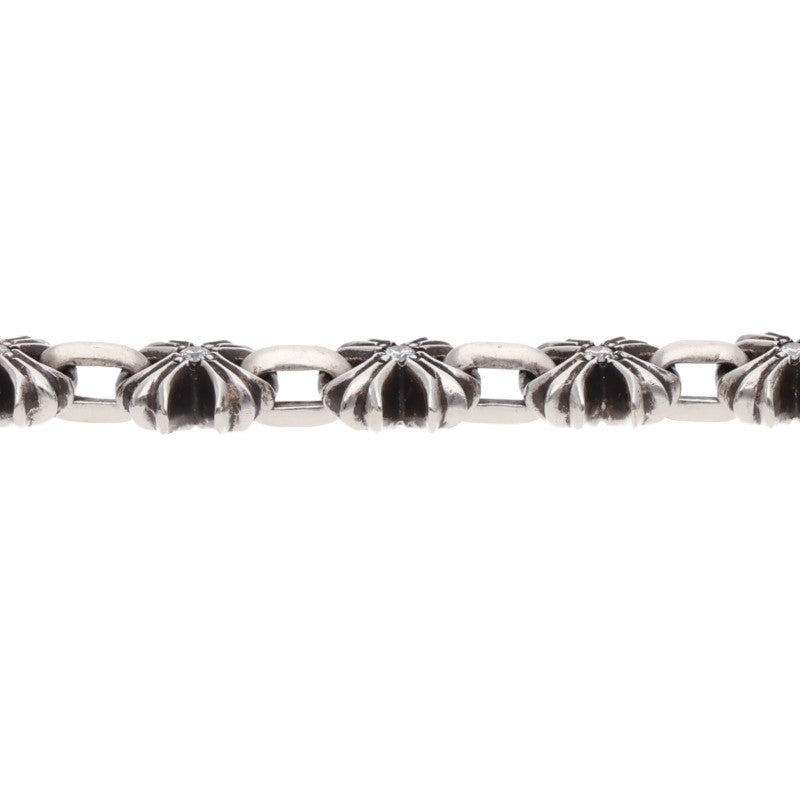 Chrome Hearts CH X Link Pave Silver Bracelet Size 14LINK
