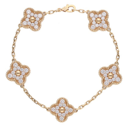 VANCLEEF & ARPELS 18K Yellow Gold 5P Bracelet