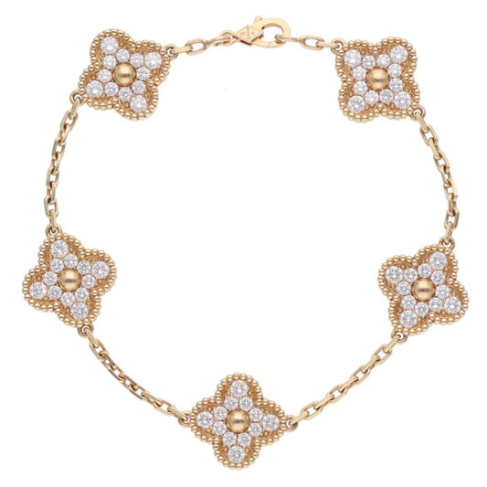 VANCLEEF & ARPELS 18K Yellow Gold 5P Bracelet