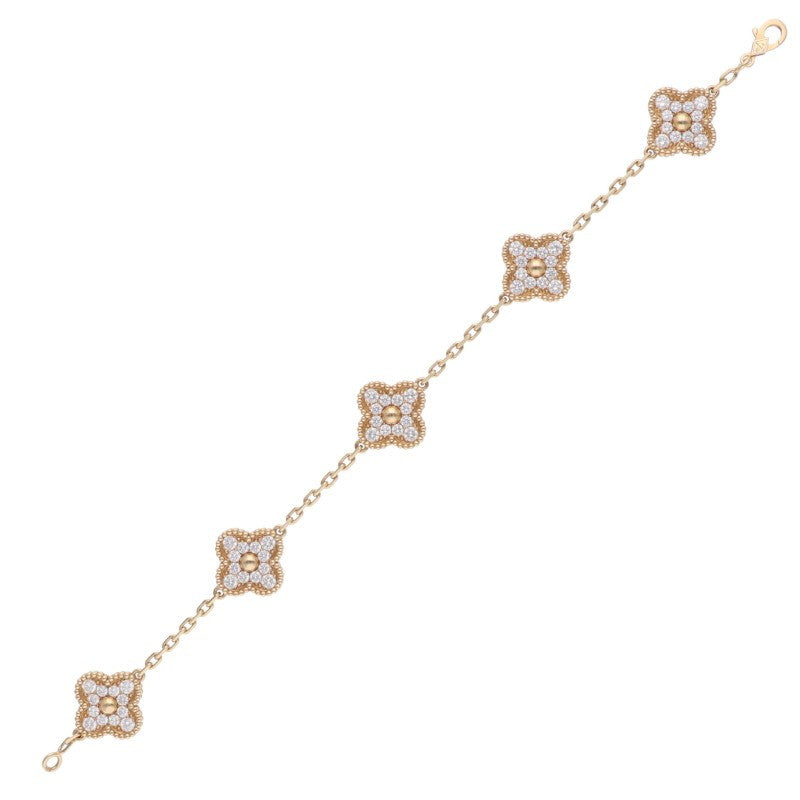 VANCLEEF & ARPELS 18K Yellow Gold 5P Bracelet