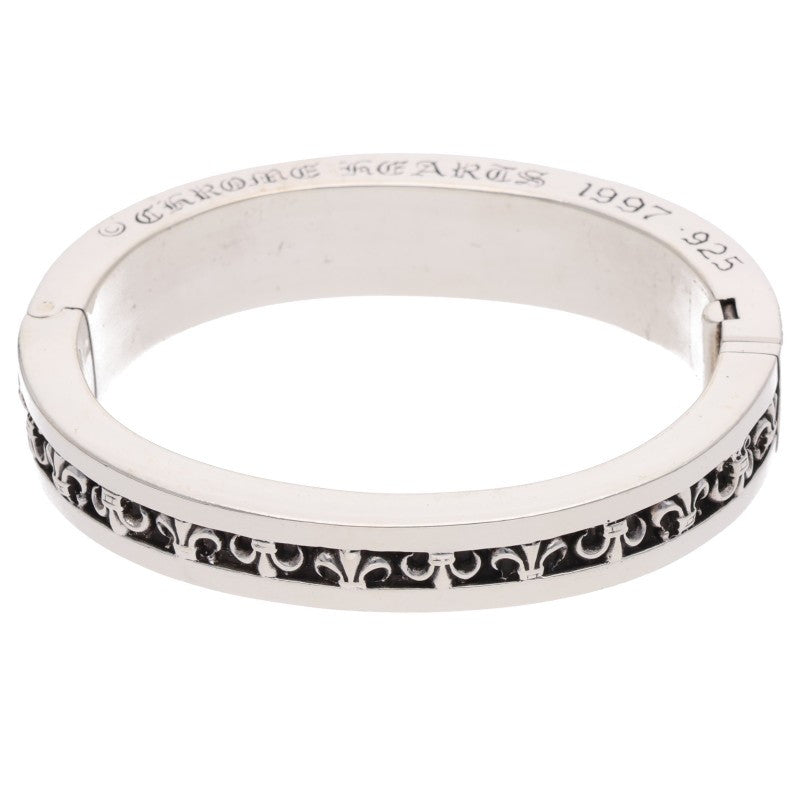 Chrome Hearts Narrow V BS Fleur Pave Diamond Bracelet