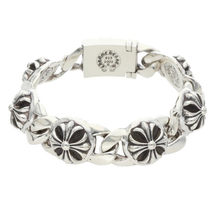 Chrome Hearts CROSS LINK Silver Bracelet Size 6LINK