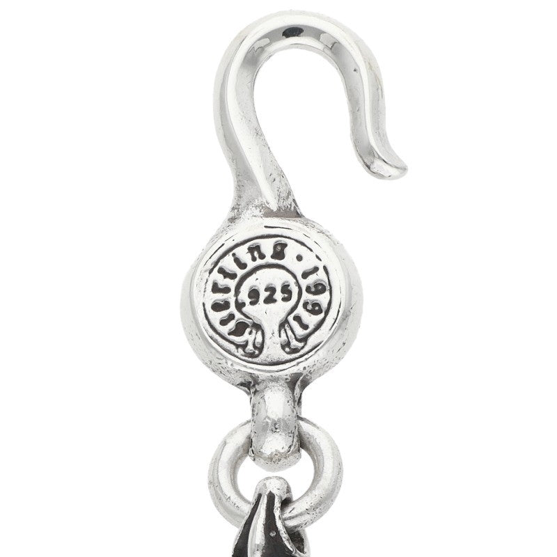 Chrome Hearts CO CH PLUS Cut Out Silver Bracelet Size 9LINK
