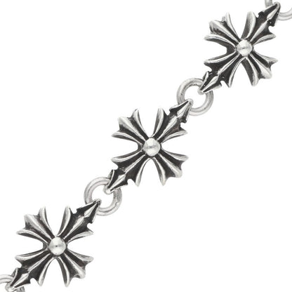Chrome Hearts CO CH PLUS Cut Out Silver Bracelet Size 9LINK