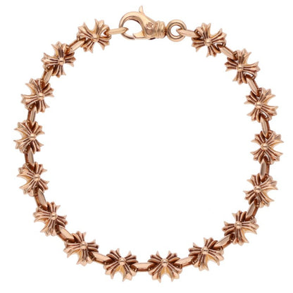 Chrome Hearts 22K CH X Link Gold Bracelet Size 16LINK