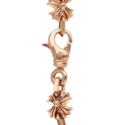 Chrome Hearts 22K CH X Link Gold Bracelet Size 16LINK