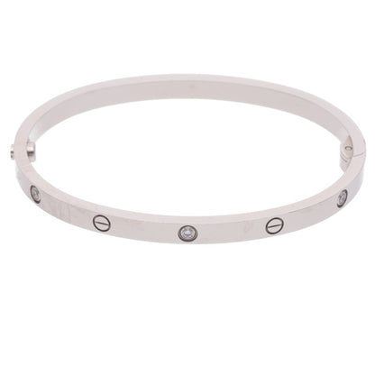 Cartier LOVE BRACELET SM K18WG 6P Diamond Bracelet Size 15