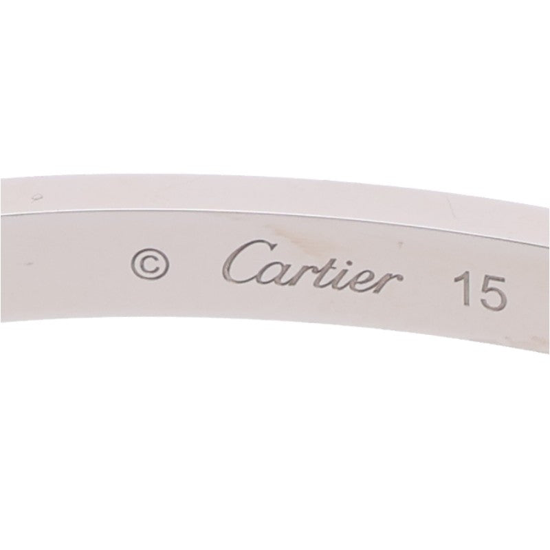 Cartier LOVE BRACELET SM K18WG 6P Diamond Bracelet Size 15