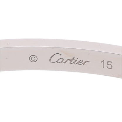 Cartier LOVE BRACELET SM K18WG 6P Diamond Bracelet Size 15