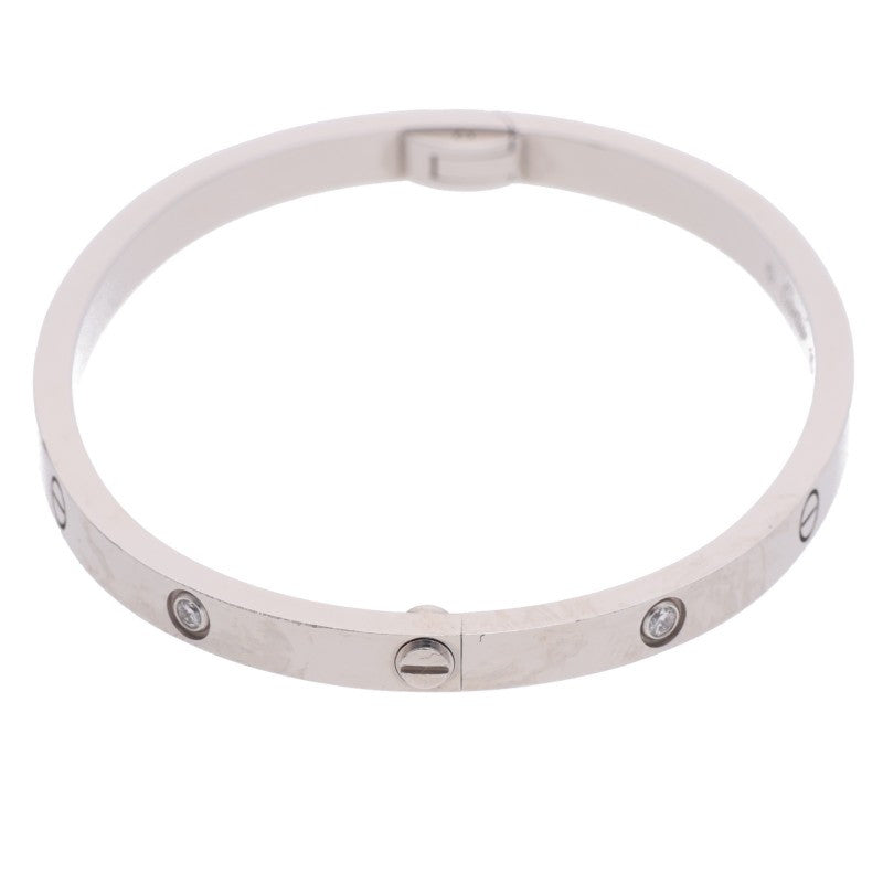 Cartier LOVE BRACELET SM K18WG 6P Diamond Bracelet Size 15