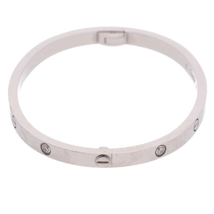 Cartier LOVE BRACELET SM K18WG 6P Diamond Bracelet Size 15