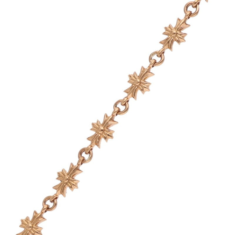 Chrome Hearts Tiny ECH Plus 22K Gold Bracelet Size 11LINK