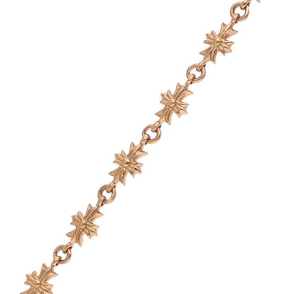 Chrome Hearts Tiny ECH Plus 22K Gold Bracelet Size 11LINK