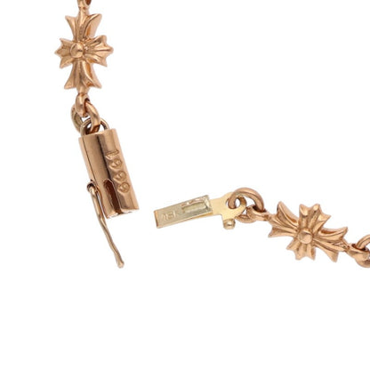 Chrome Hearts Tiny ECH Plus 22K Gold Bracelet Size 11LINK