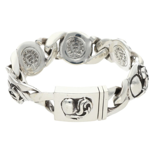 Chrome Hearts HEART LINK Silver Bracelet Size 5LINK