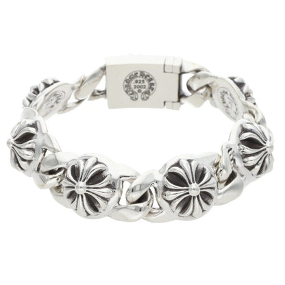Chrome Hearts CROSS LINK Silver Bracelet Size 6LINK