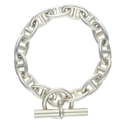 HERMES Chaine d'Ancre GM Silver Bracelet Size 14LINK
