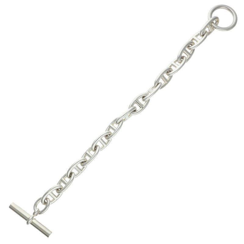 HERMES Chaine d'Ancre GM Silver Bracelet Size 14LINK