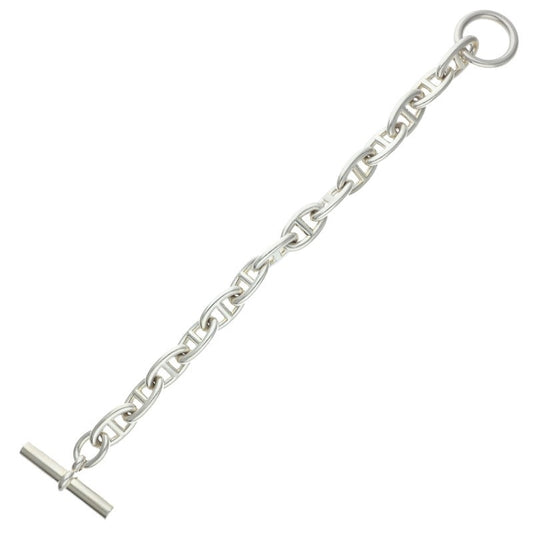 HERMES Chaine d'Ancre GM Silver Bracelet Size 14LINK