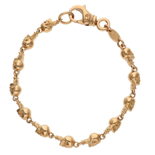Chrome Hearts 22K Foti Delphino Gold Bracelet Size 12LINK