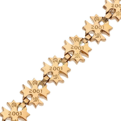 Chrome Hearts 22K Tiny Plus Emerald Bracelet Size 14LINK