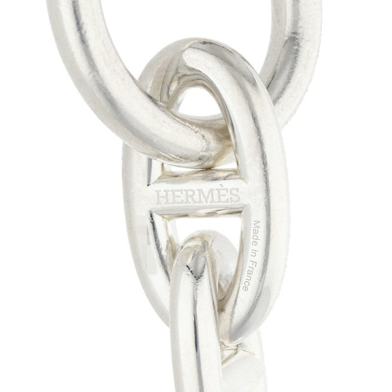 HERMES Chaine d'Ancre GM Silver Bracelet Size 13LINK