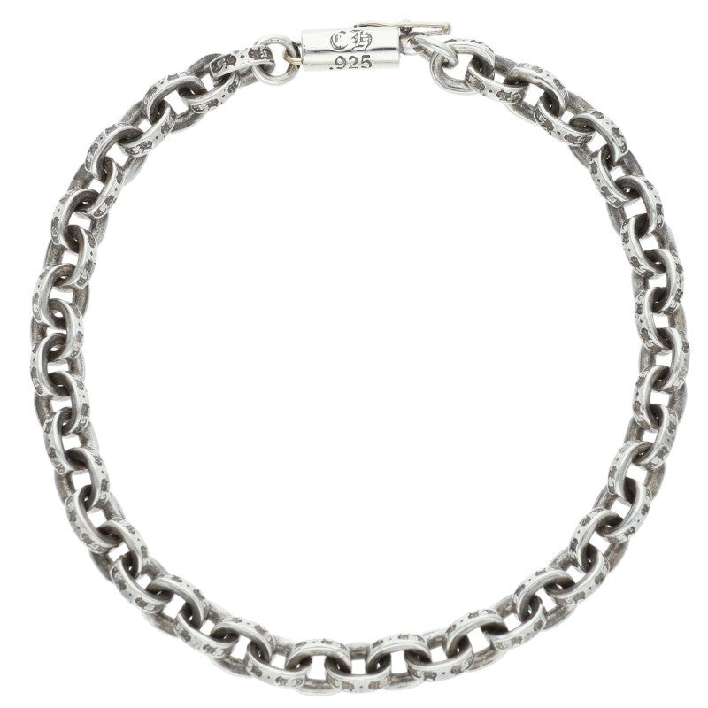 Chrome Hearts Paper Chain Silver Bracelet Size 7 Inch