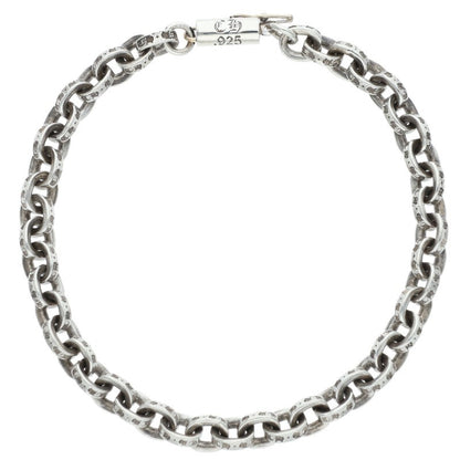 Chrome Hearts Paper Chain Silver Bracelet Size 7 Inch