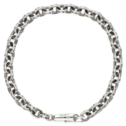 Chrome Hearts Paper Chain Silver Bracelet Size 7 Inch