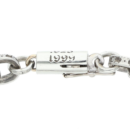 Chrome Hearts Paper Chain Silver Bracelet Size 7 Inch